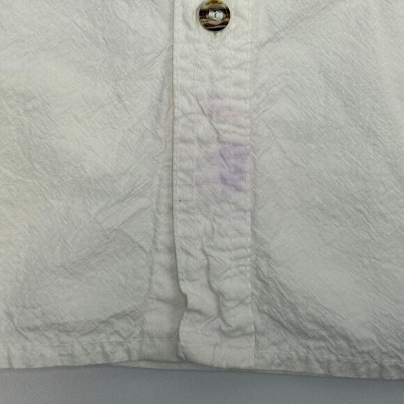 Vintage 90s Cabo San Lucas Parrot Button Front Shirt Mens M Medium White Mexico - Picture 4 of 11